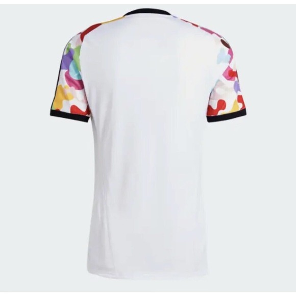 Adidas Aeroready Soccer Pride Pre-Match Jersey Slim Fit Medium White - Picture 2 of 7